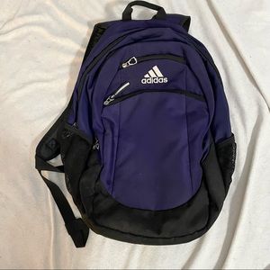 Adidas purple/black backpack